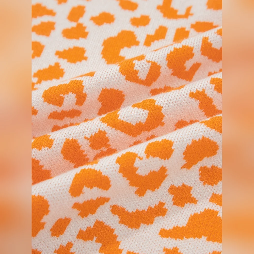 Wild & Cozy Chunky Knit Cardi - Sherbet - Picture 10 of 10